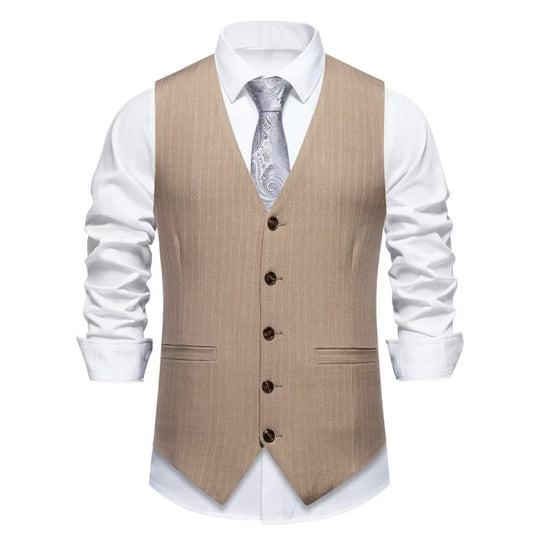 Herren elegante Weste mit feinen Knopfdetails