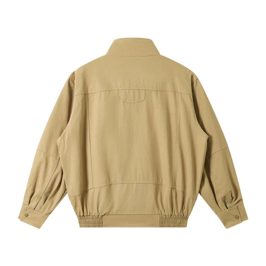 Herren Leichter Canvas-Fieldblouson mit Stehkragen, verdecktem Reißverschluss und elastischem Saum Shop Nory