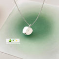Damen elegante Halskette mit Apfelanhänger und feiner Silberkette Shop Nory