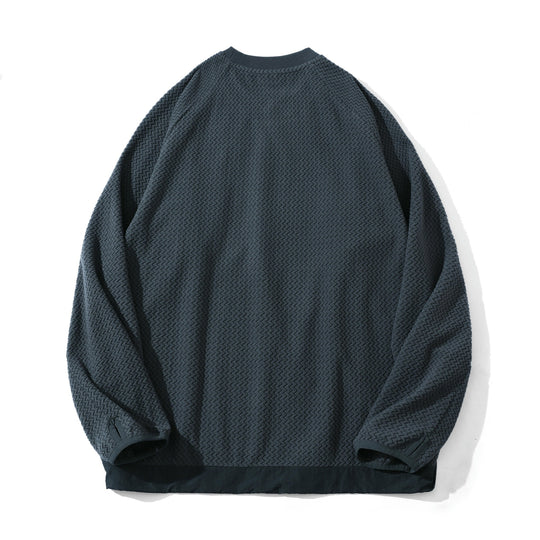 Unisex Strukturiertes Waffel‑Sweatshirt mit Brustzipptasche Shop Nory