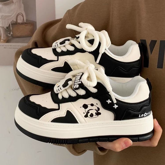 Damen Chunky-Sneaker mit Panda-Motiv, gepolstertem Innenfutter und robuster Profilsohle Shop Nory