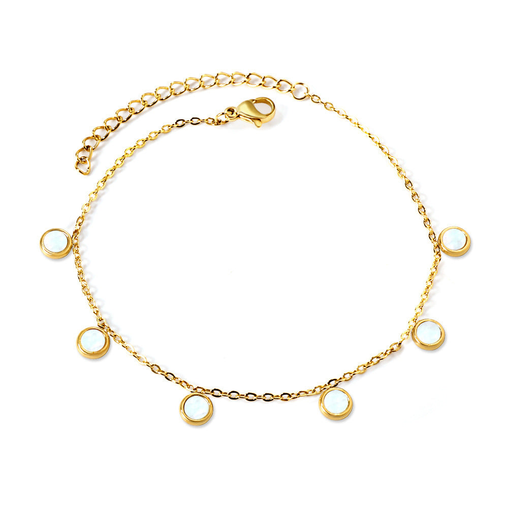 Damen zarte und elegante Kette mit goldplattierten Anhängern Shop Nory
