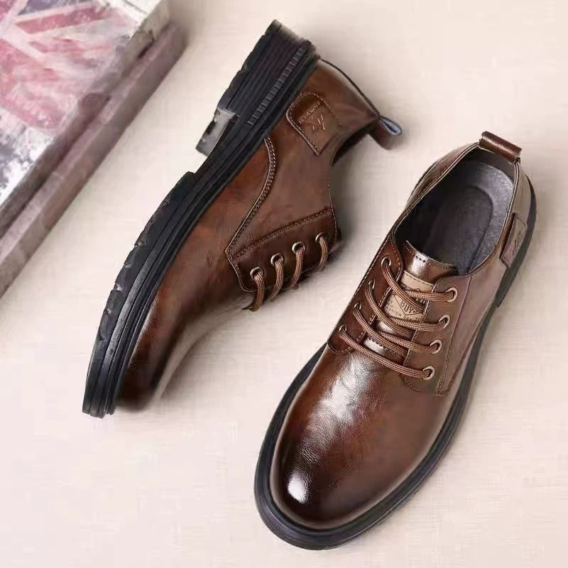 Herren Elegante Schnürschuhe aus hochwertigem Material mit rutschfester Sohle