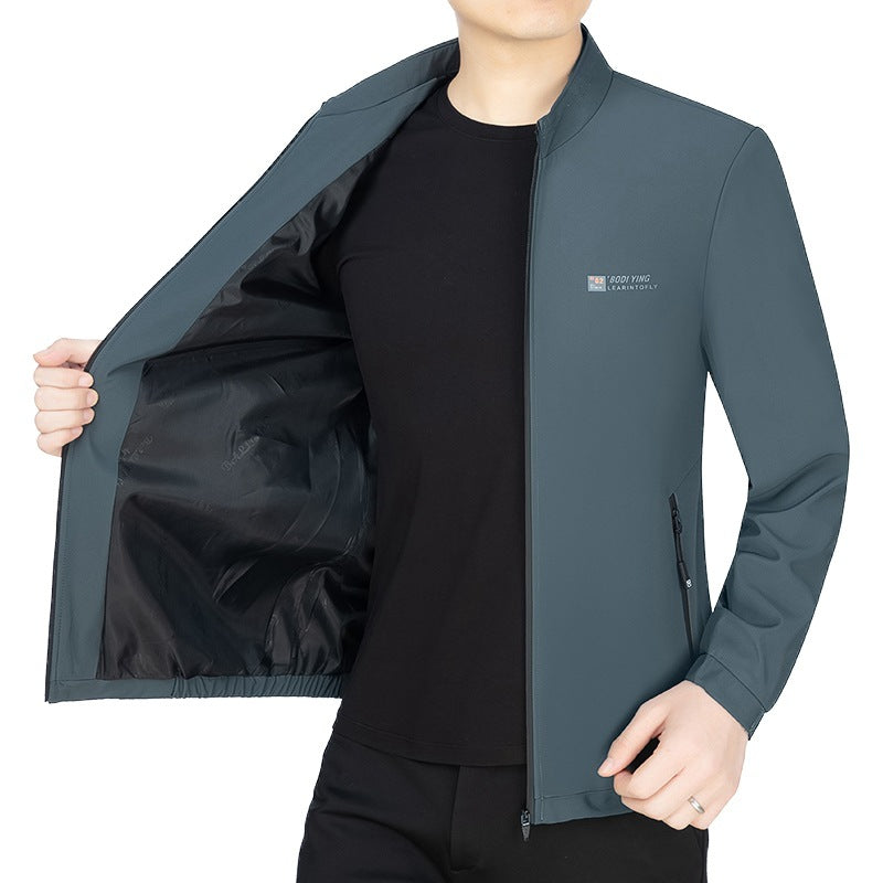 Herren Stehkragen-Jacke mit wärmendem Teddyfutter und Reißverschluss Shop Nory