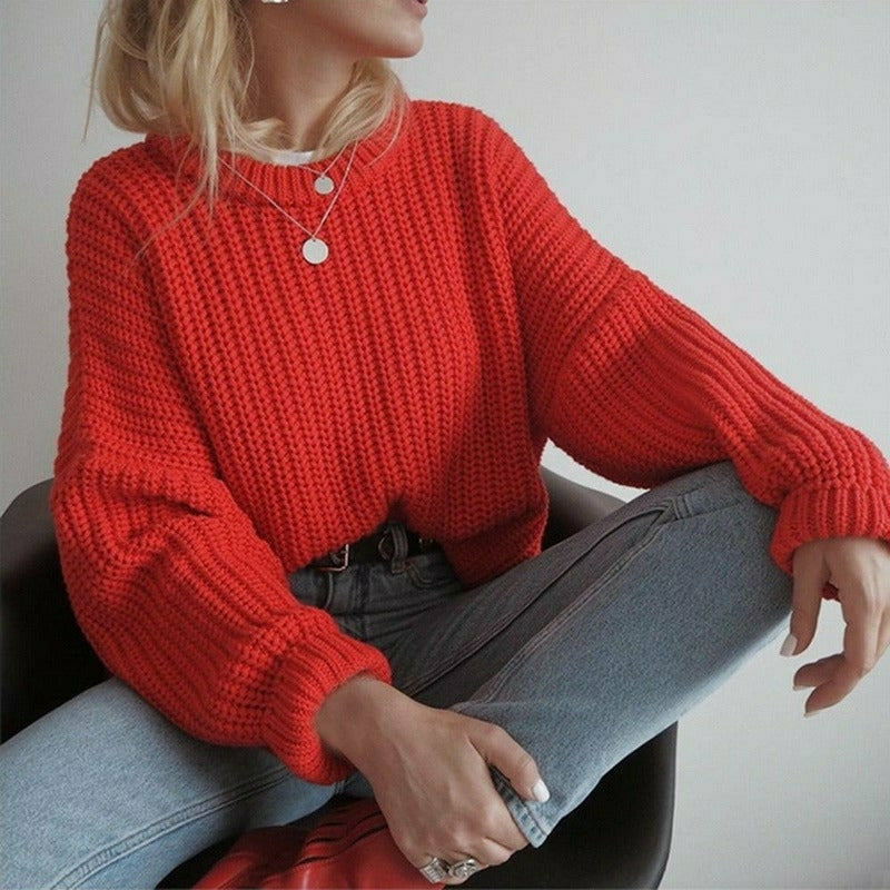 Shopnory | Fester Strickpullover mit Hochwertiger Verarbeitung