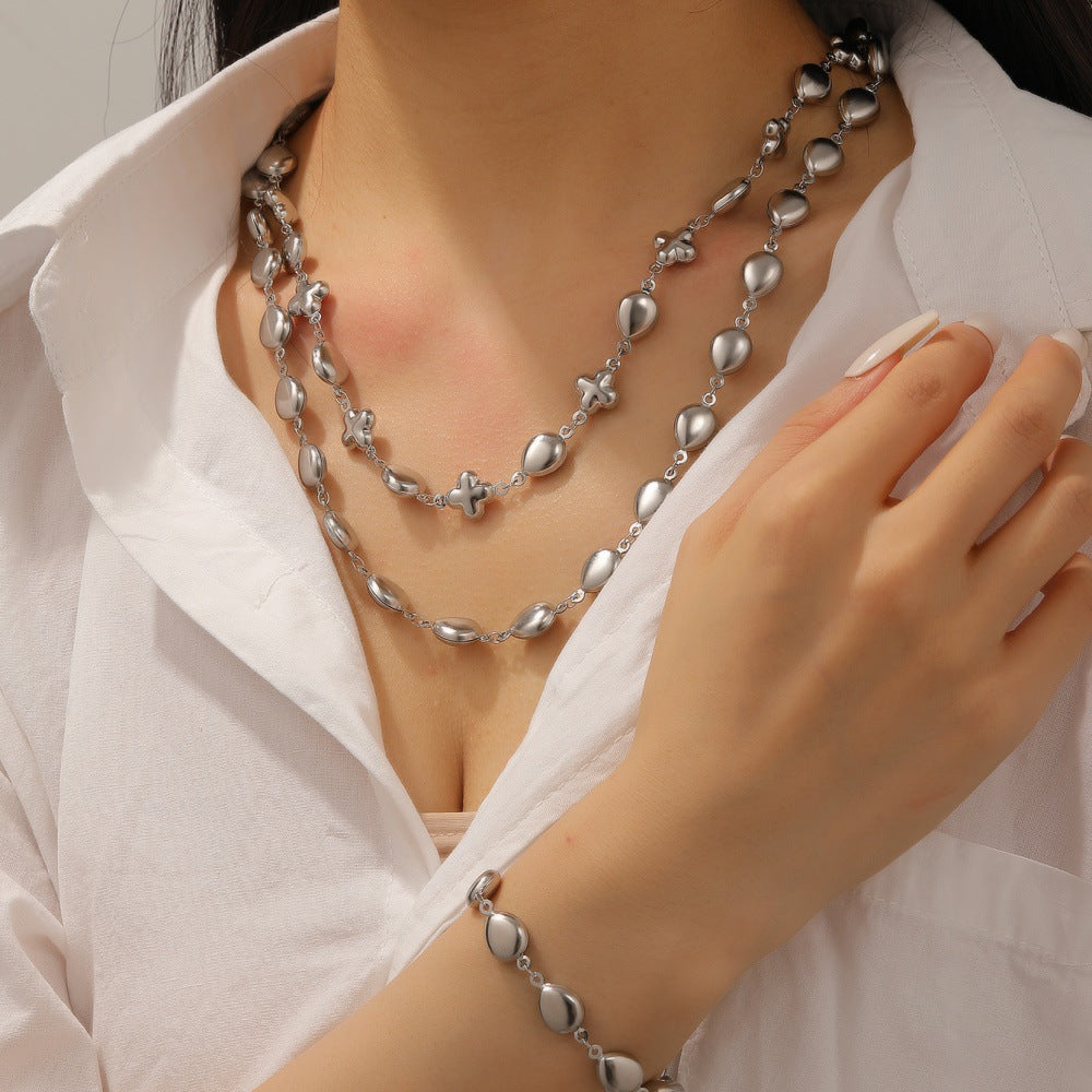 Damen Schmuckarmband mit eleganten Tropfenformen Shop Nory