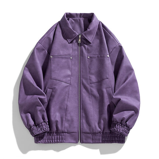 Herren Modische Jacke mit Stehkragen und praktischen Taschen Shop Nory