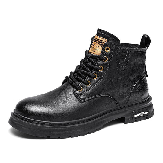 Herren robuste Lederstiefel