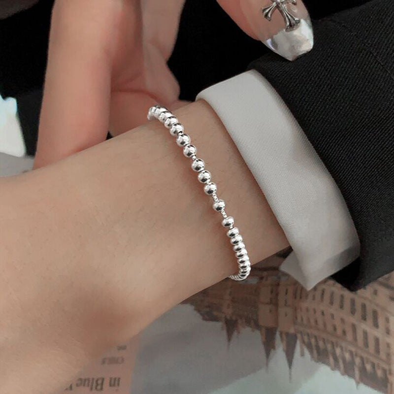 Damen zarte Halskette mit glänzenden Kugeldetails Shop Nory