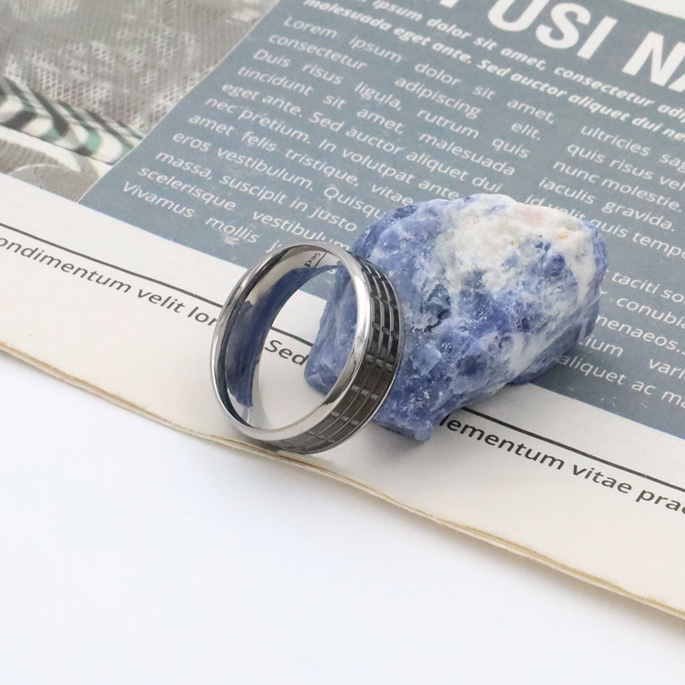 Herren Edelstahlring mit strukturierter Oberfläche Shop Nory