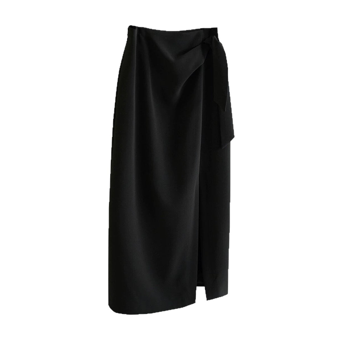 Damen Eleganter Wickelrock mit Taillenbindung Shop Nory