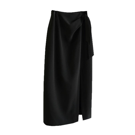 Damen Eleganter Wickelrock mit Taillenbindung Shop Nory