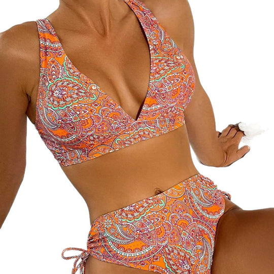 Damen Triangel-Bikini mit Paisleymuster Shopnory