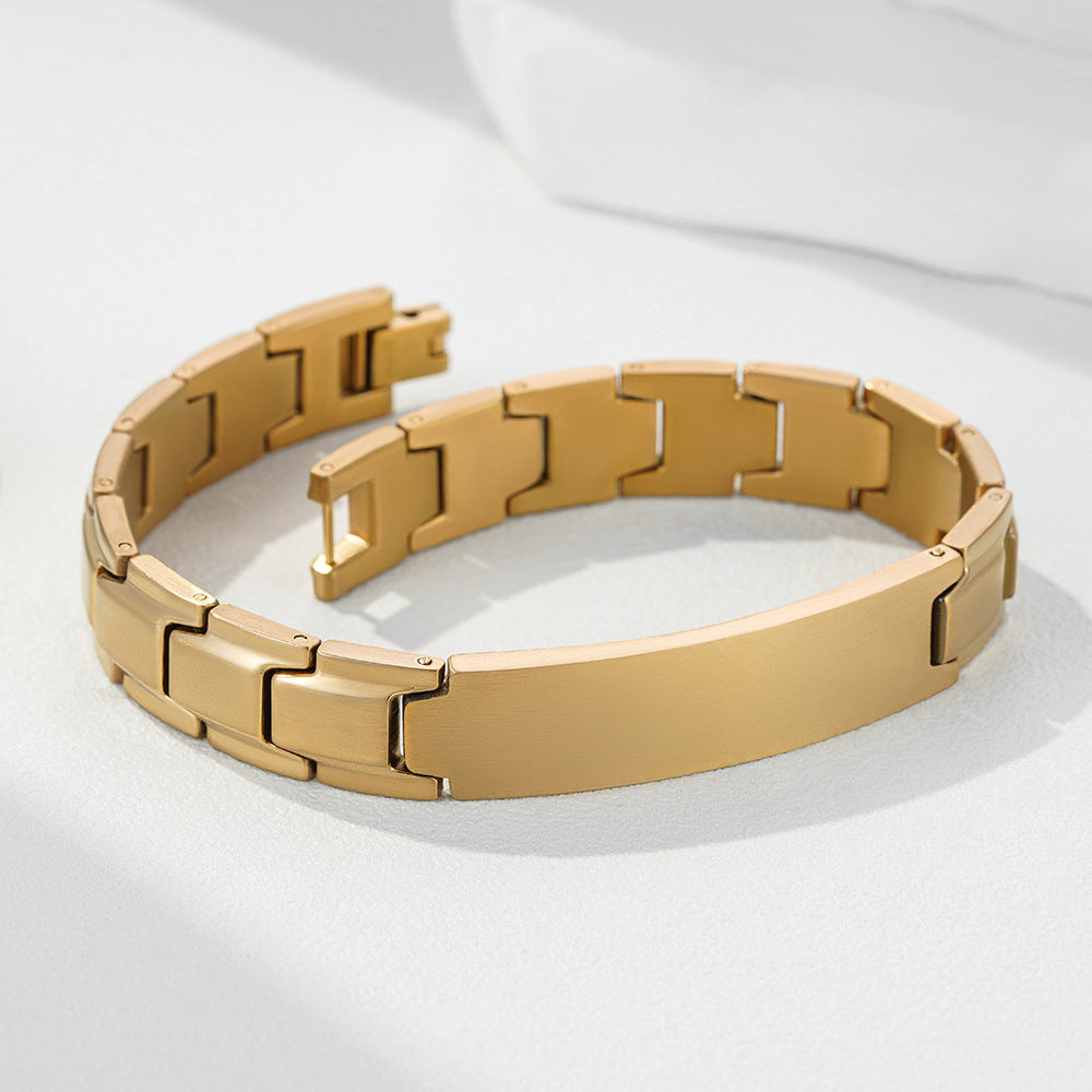 Herren Edelstahlarmband mit modernem, robuster Gliederstruktur Shop Nory