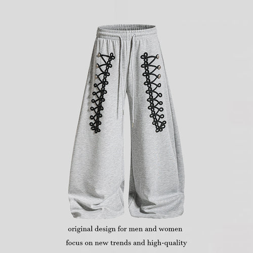 Damen weite Jogginghose mit elastischem Bund und Zier‑Schnürung Shop Nory