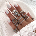 Damen Ring-Set mit filigranen und symbolischen Designs Shop Nory