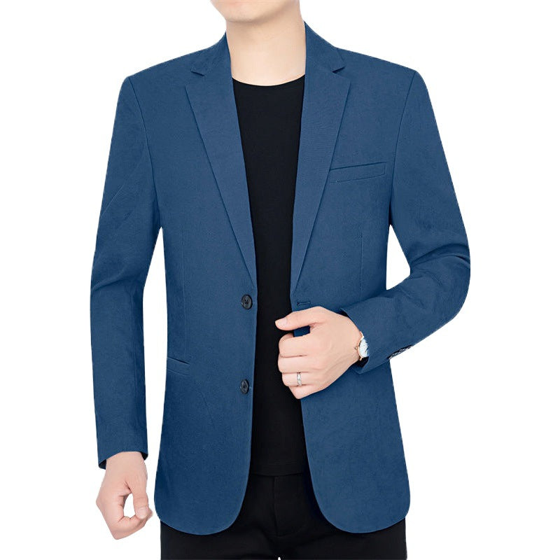 Herren Slim-Fit Ungefüttertes Sakko mit Notch-Revers und Zweiknopf-Silhouette Shop Nory