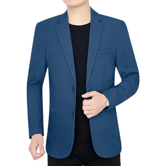 Herren Slim-Fit Ungefüttertes Sakko mit Notch-Revers und Zweiknopf-Silhouette Shop Nory