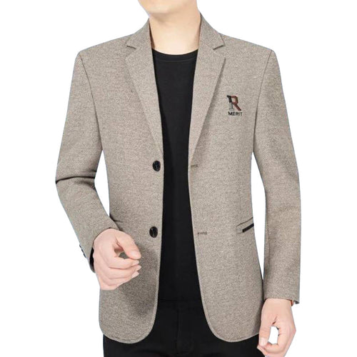 Herren Slim-Fit Sakko mit dezentem Logo und StrukturgewShop Norye Shop Nory