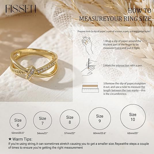 Damen Funktionsring mit elegantem Kreuzdesign Shop Nory