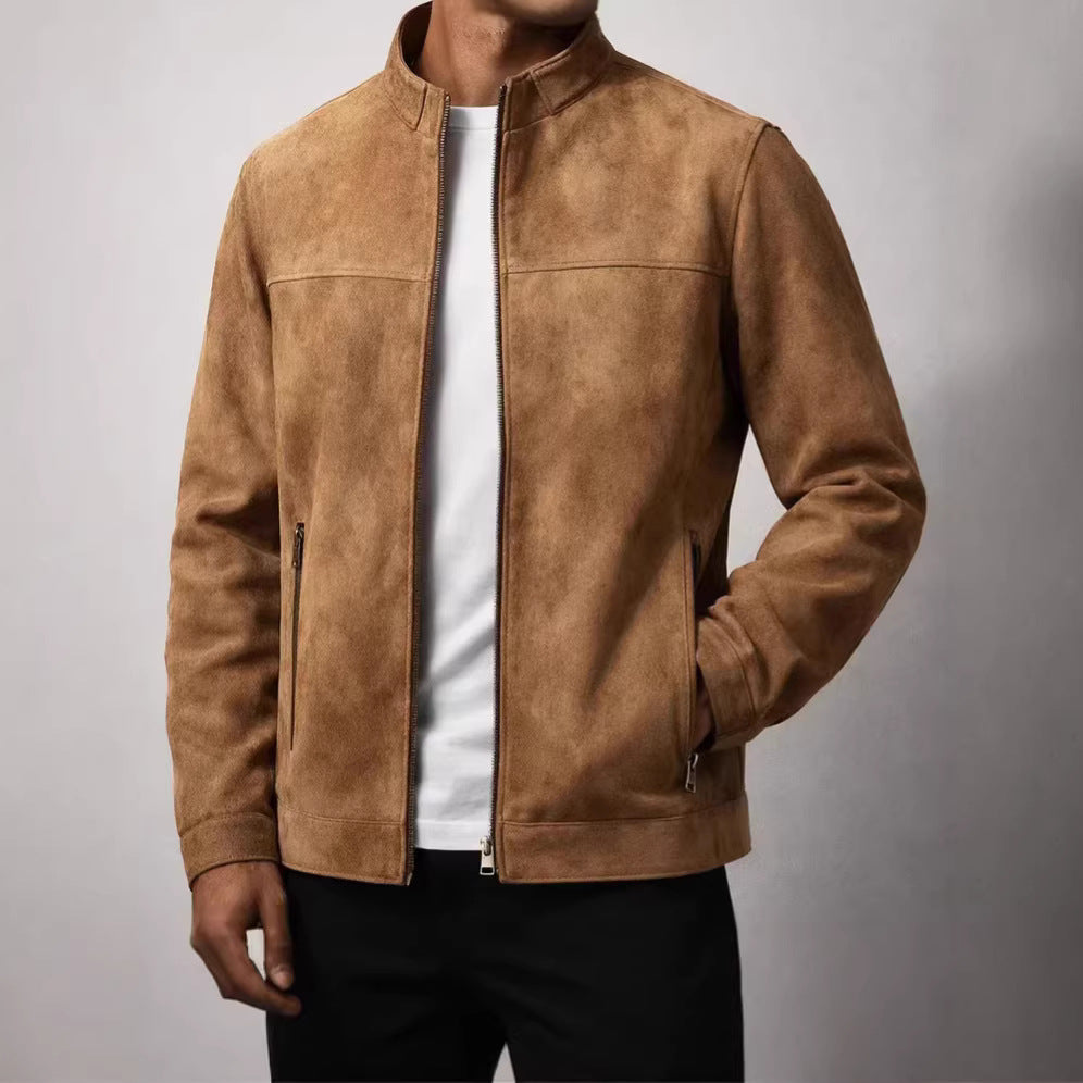 Herren Modische und Bequeme Suede Jacke