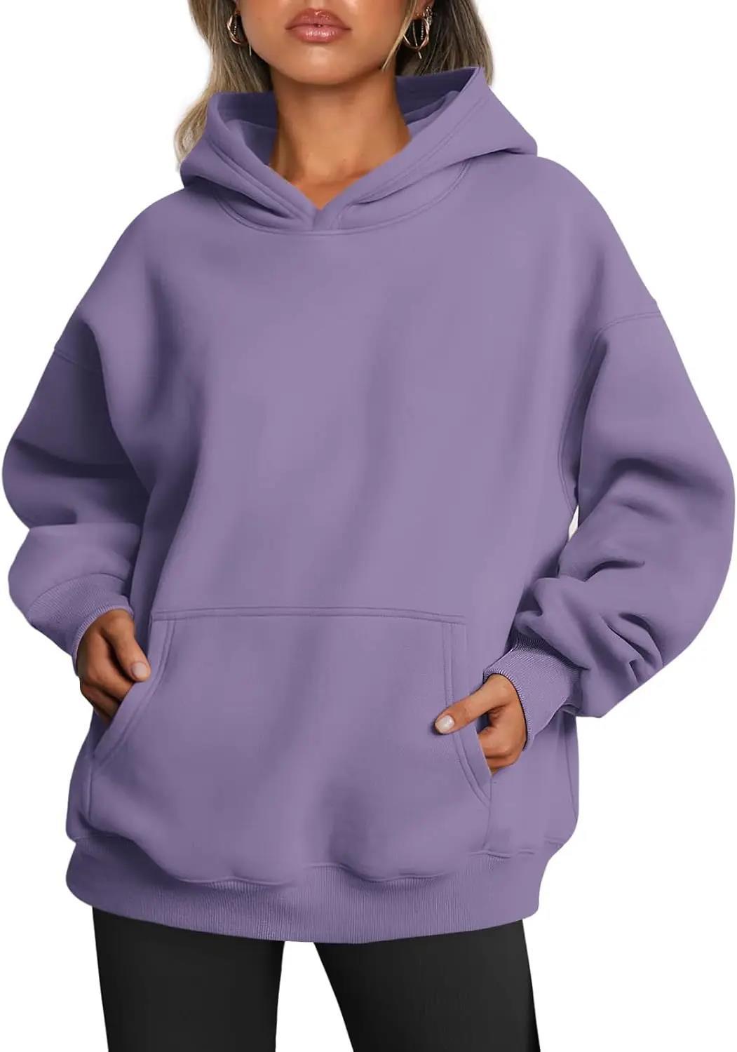 Damen nan oversized Kapuzenpullover mit verlängerter Silhouette und Kängurutasche Shop Nory