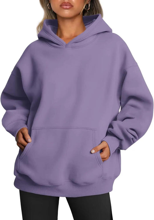 Damen nan oversized Kapuzenpullover mit verlängerter Silhouette und Kängurutasche Shop Nory