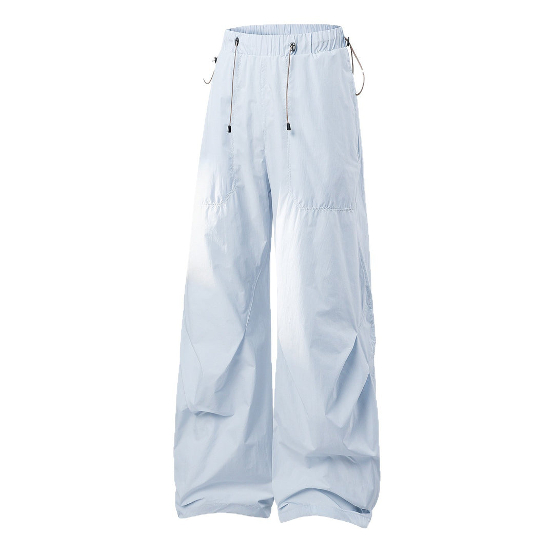 Damen weite technische Cargohose mit Kordelzugbund Shop Nory