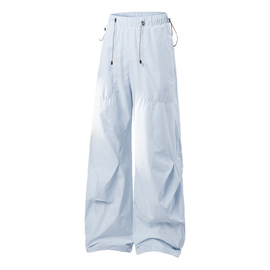 Damen weite technische Cargohose mit Kordelzugbund Shop Nory