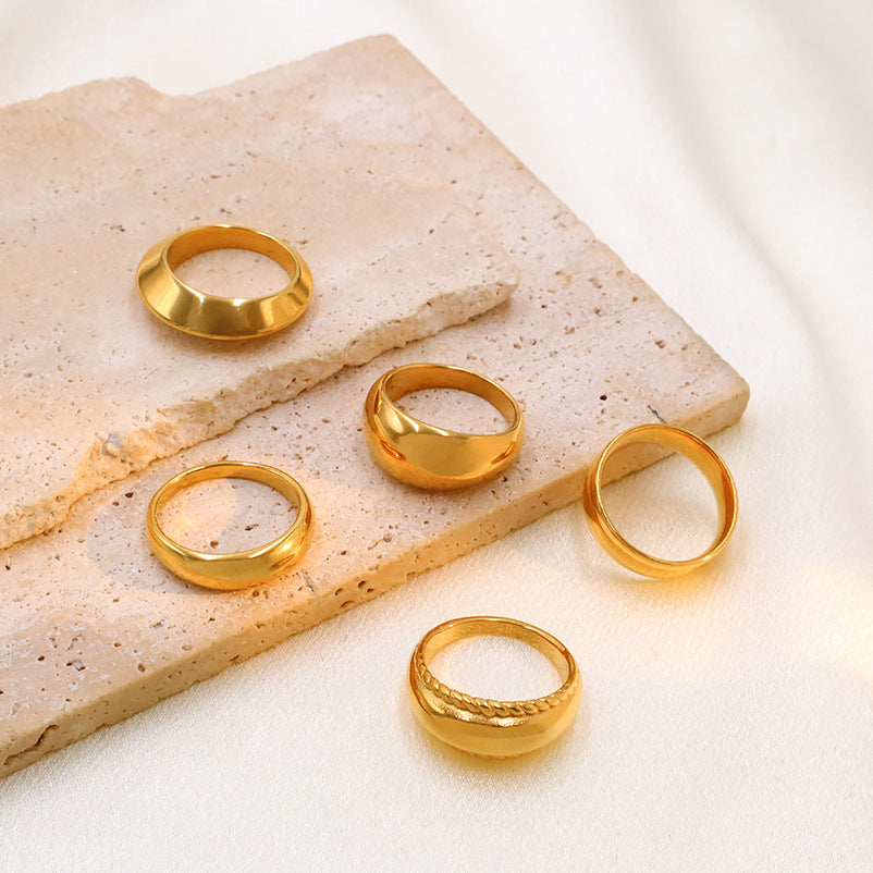 Damen Goldene Ringkollektion Shop Nory