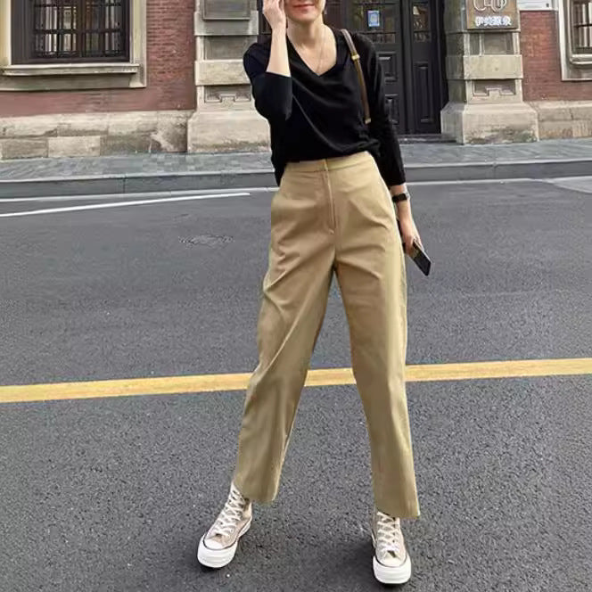 Damen Bequeme und elegante Chino-Hose Shop Nory