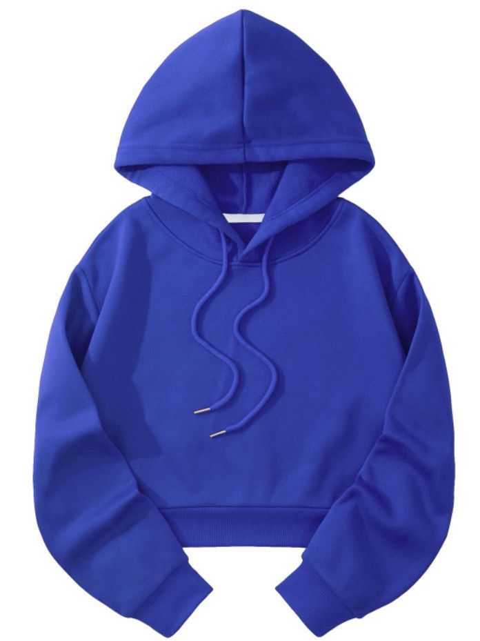 Damen nan cropped Kapuzenpullover mit weichem Fleece‑Innenfutter und elastischem Rippbund Shop Nory