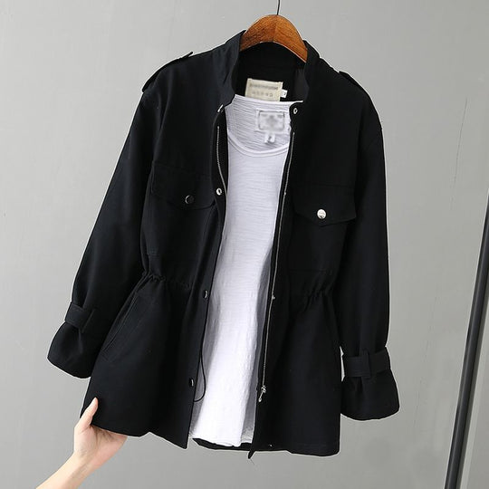 Damen Modische Utility-Jacke Shop Nory