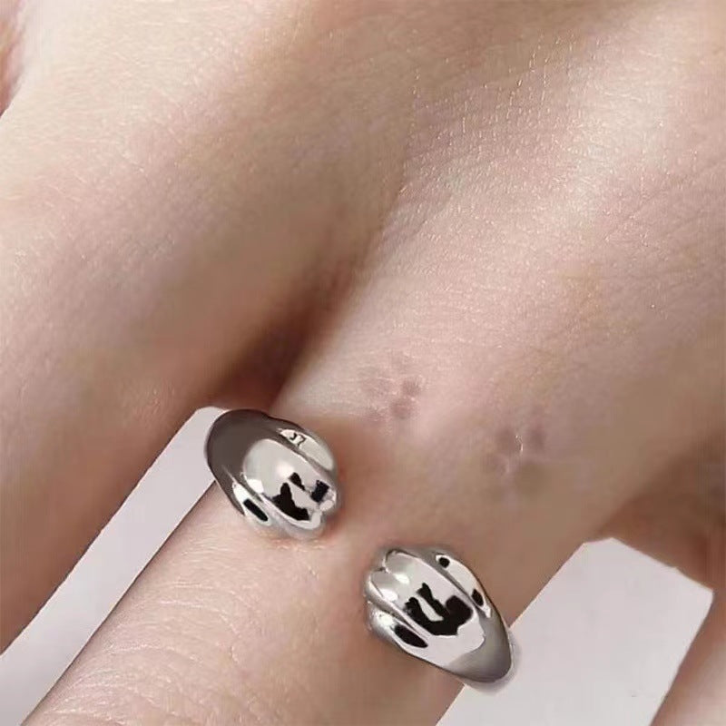 Damen Moderner Ring mit geschwungenem Design Shop Nory