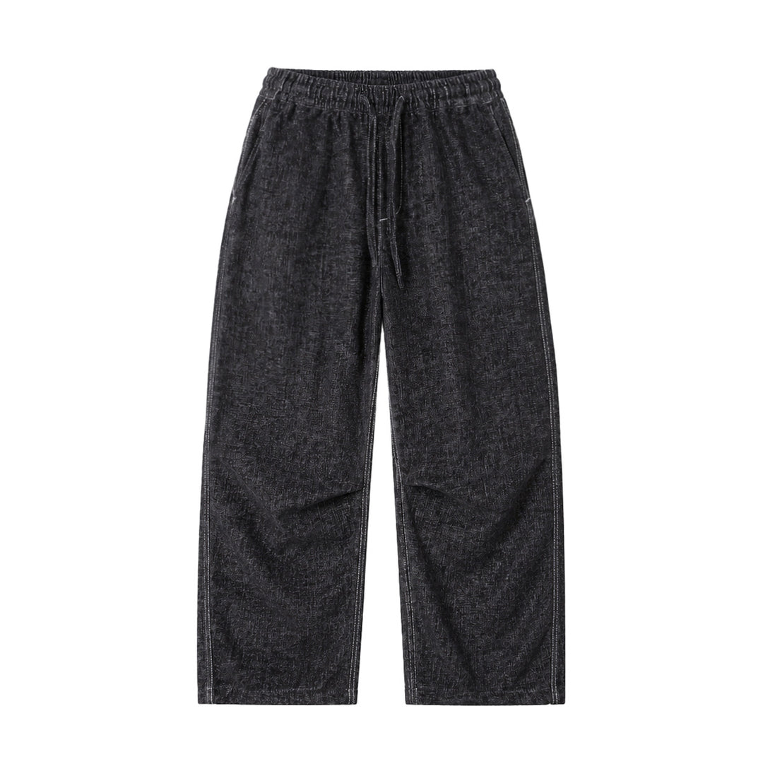 Damen Weite Relaxed-Hose aus Denim‑Optik mit elastischem Bund und Kordel Shop Nory