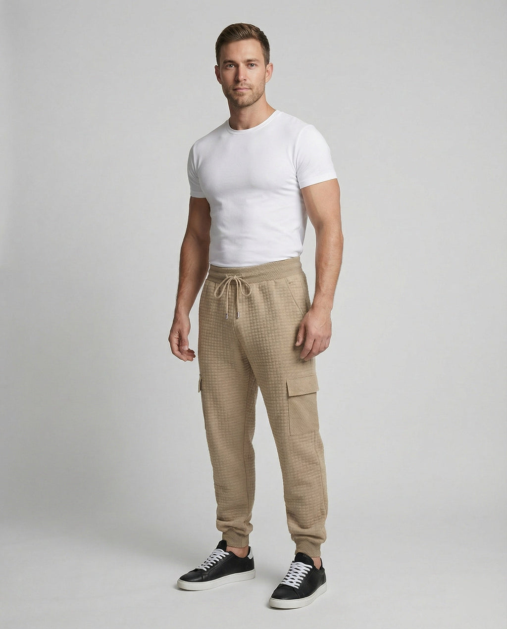 Cargo Jogginghose Herren sportlich mit elastischem Bund