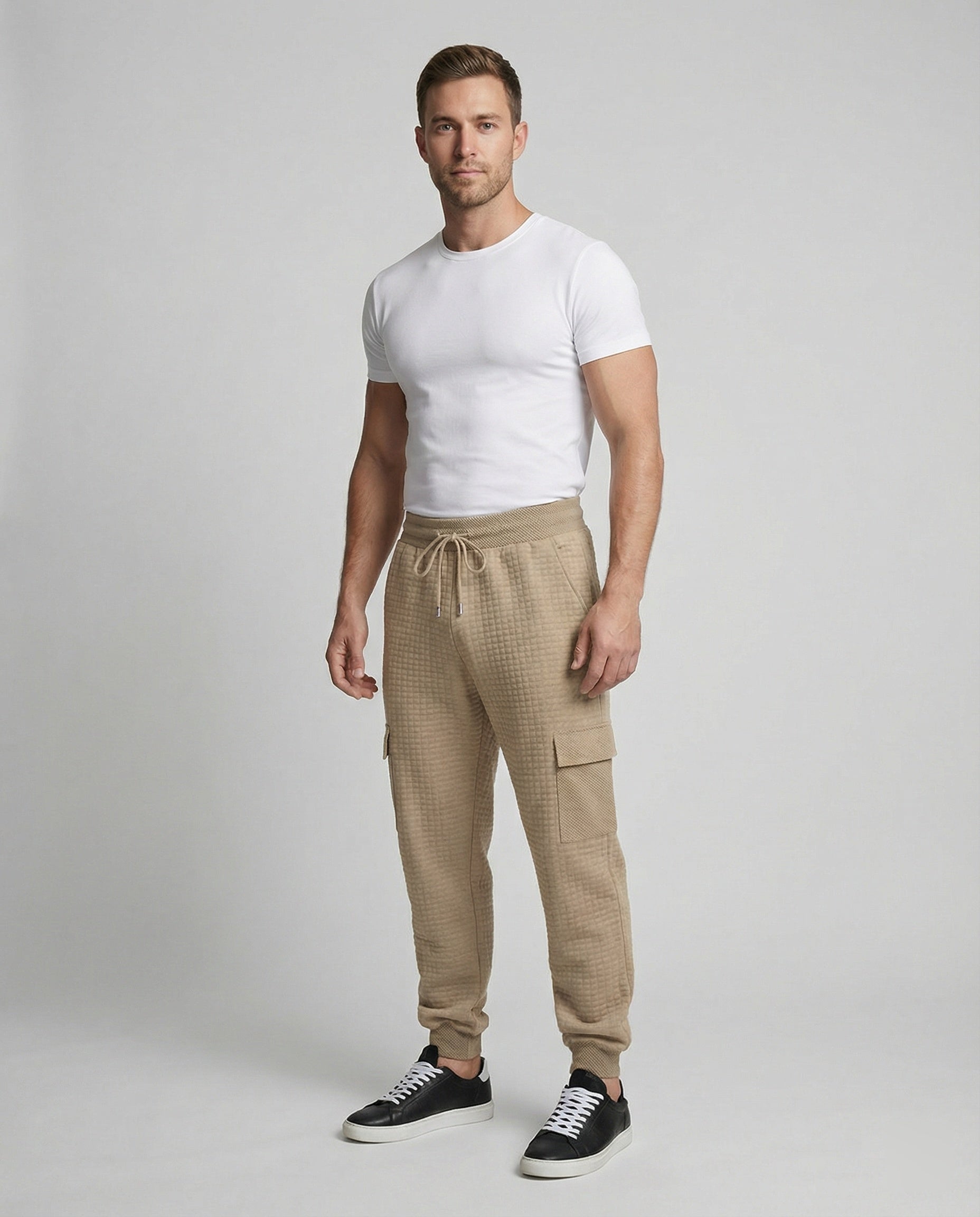 Cargo Jogginghose Herren sportlich mit elastischem Bund