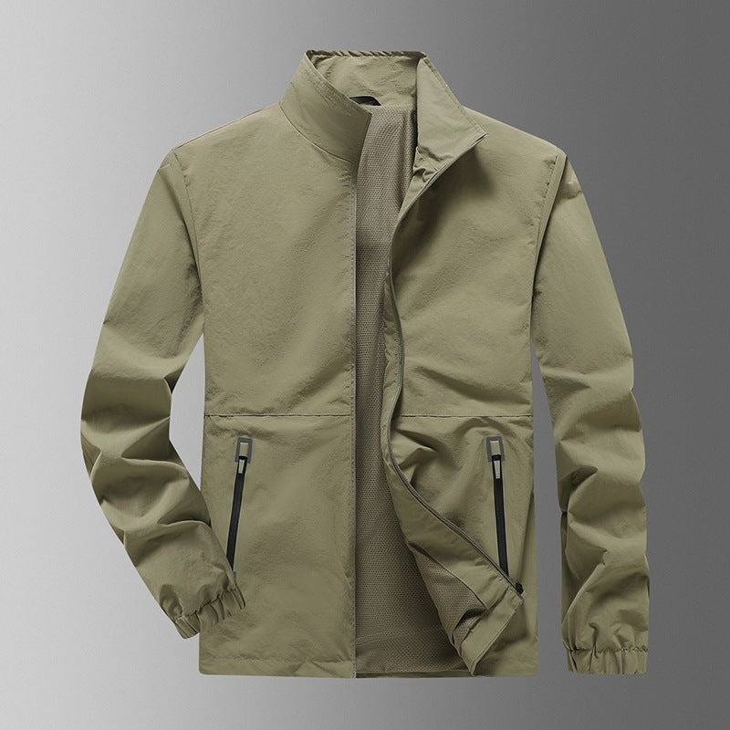 Herren Leichte Windjacke mit hohem Kragen Shop Nory