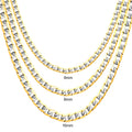 Damen Edelstahl-Halskette mit luxuriösen goldplattierten Kettengliedern Shop Nory
