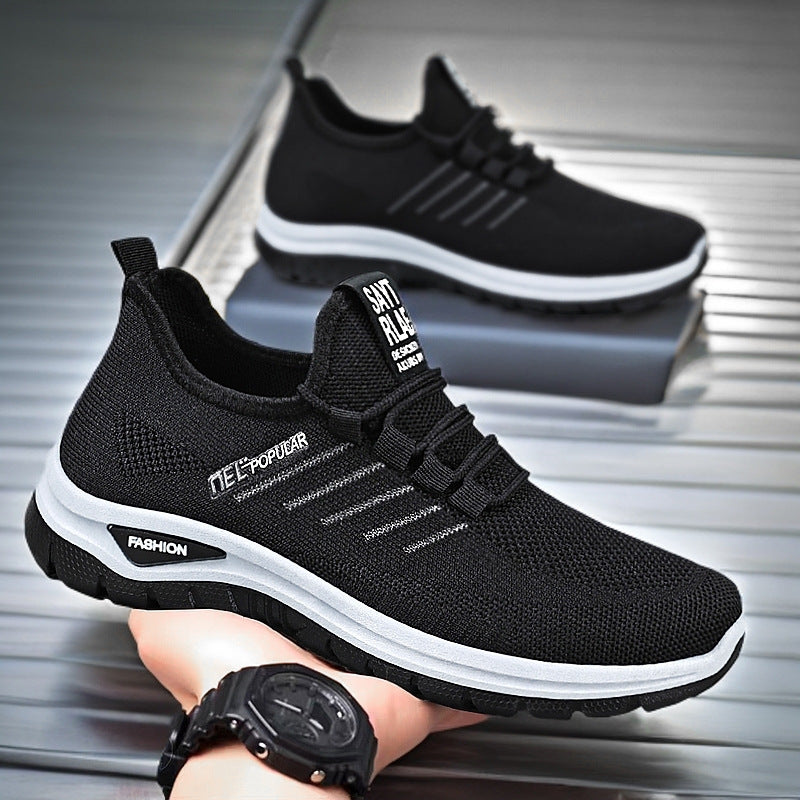 Damen nan ultraleichter Strick-Sport-Sneaker mit Elastikeinstieg, stoßdämpfender Plateau-Zwischensohle und griffiger Profillaufsohle Shop Nory