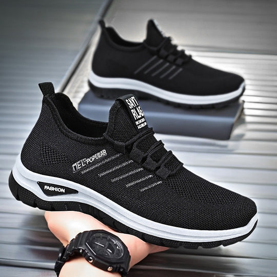 Damen nan ultraleichter Strick-Sport-Sneaker mit Elastikeinstieg, stoßdämpfender Plateau-Zwischensohle und griffiger Profillaufsohle Shop Nory