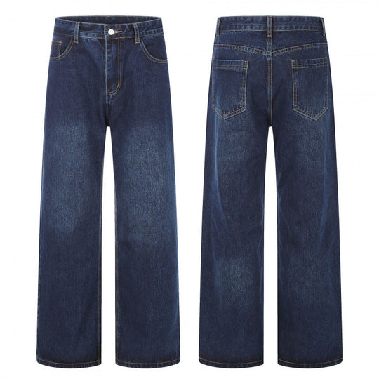 Damen High‑Waist Jeans mit weitem Bein, Fünf‑Taschen und lockerem Schnitt Shop Nory