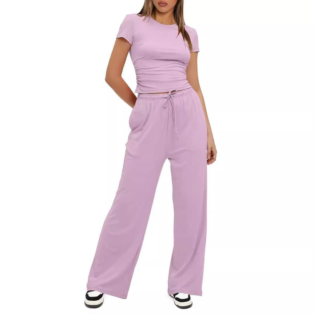 Damen Bequemes Lounge-Outfit mit elastischem Bund und weitem Schnitt