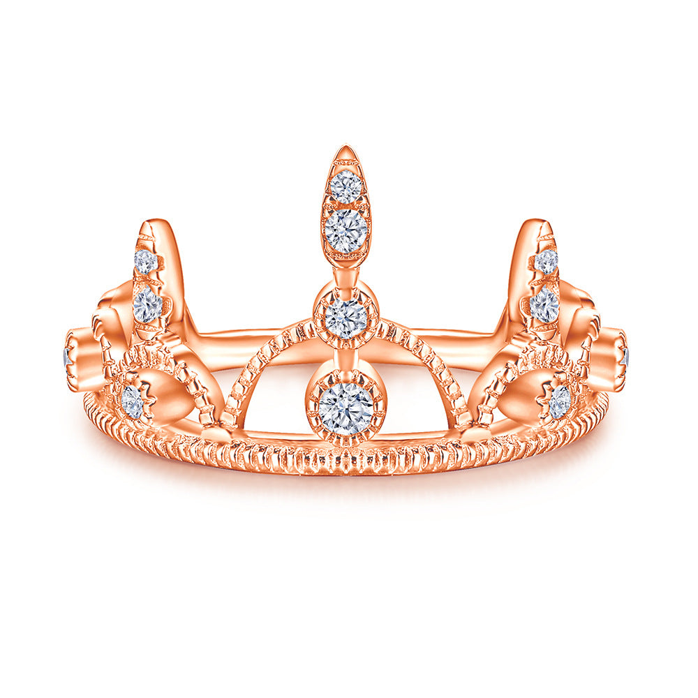 Damen Kranz-Ring mit funkelnden Zirkonia-Elementen Shop Nory