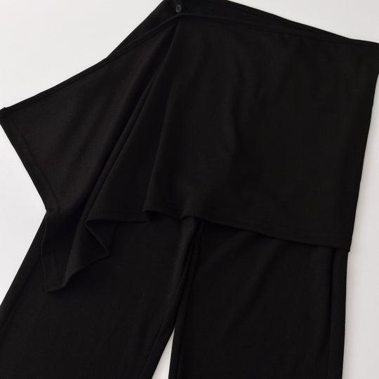 Damen Palazzo‑Hose mit Wickelrock‑Detail und weitem Bein Shop Nory