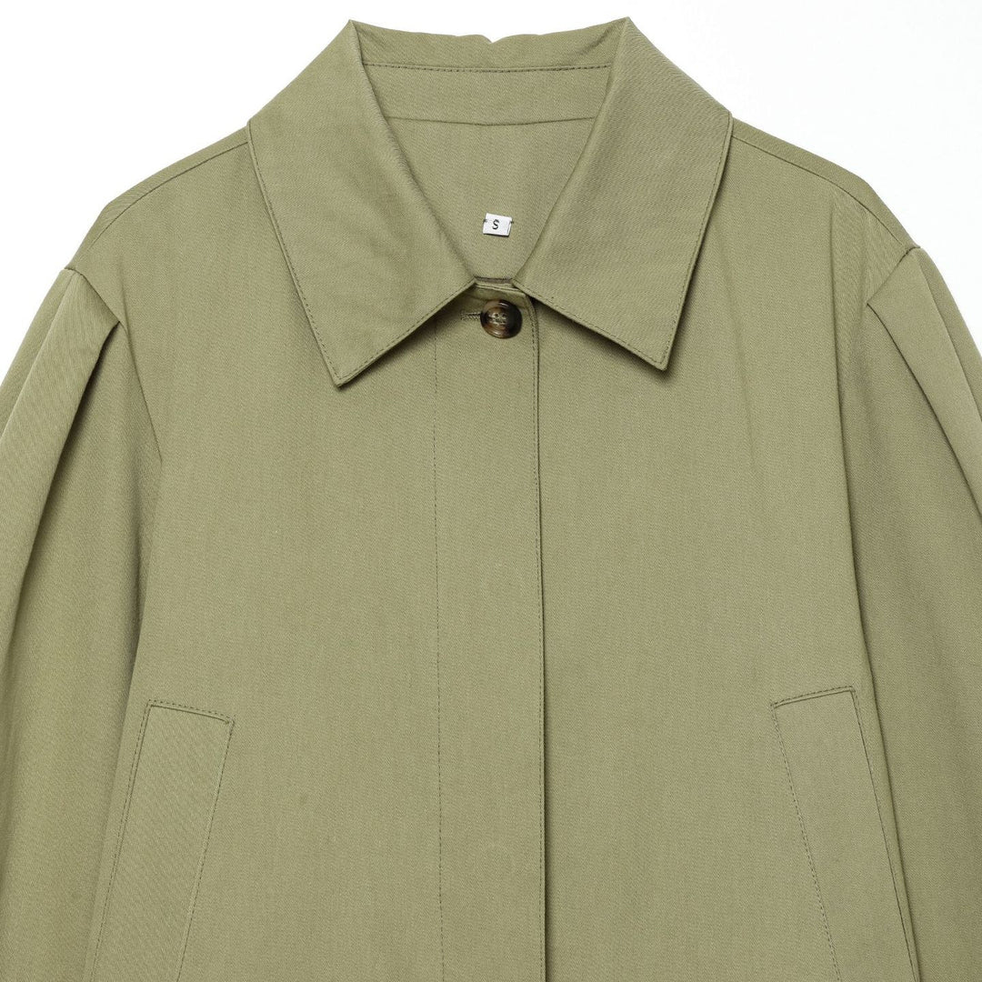 Damen Gekürzte Boxy-Utility-Jacke mit Kellerfalten und Pattentaschen Shop Nory