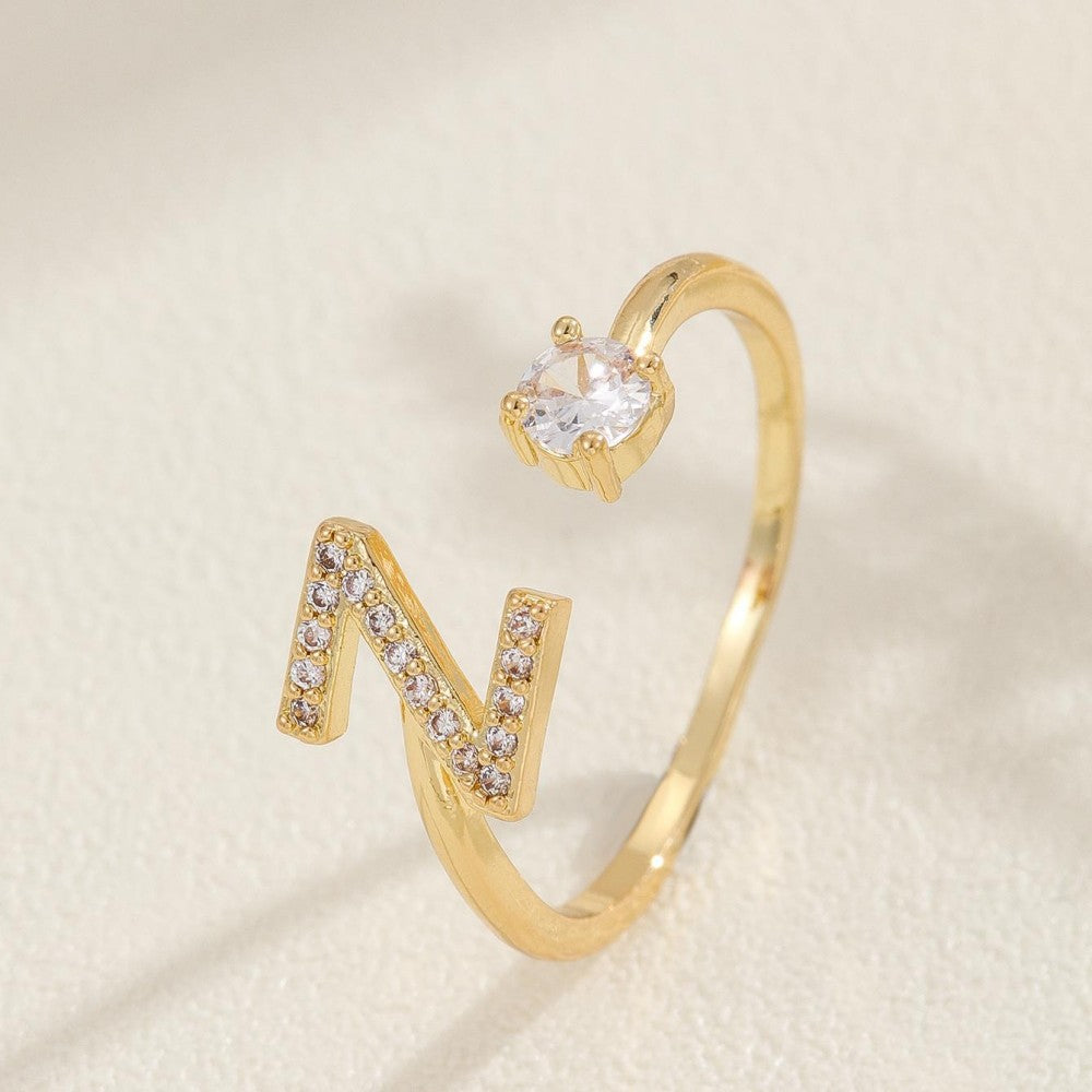 Damenring mit modernem Zirkonia-Design Shop Nory