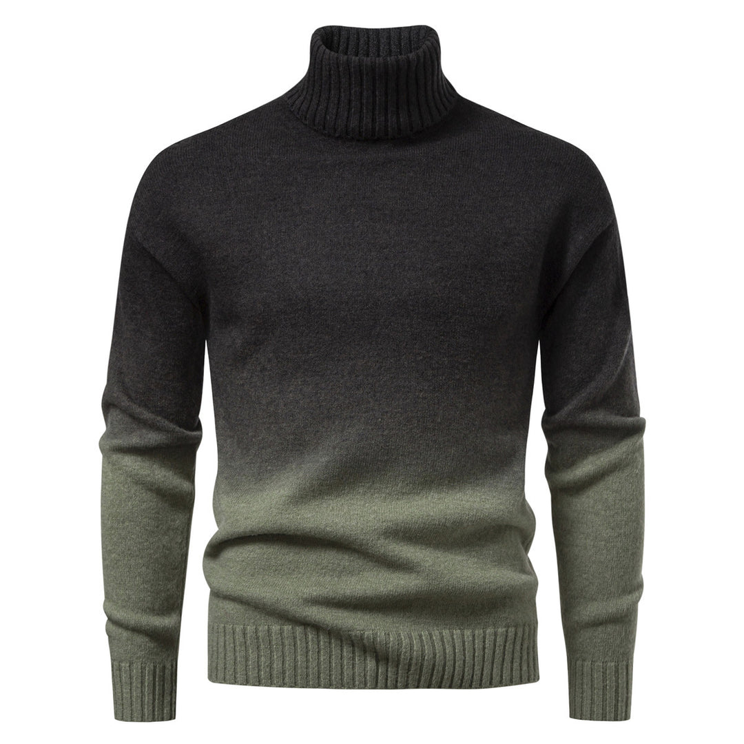 Herren Rollkragenpullover mit sanftem Farbverlauf und Feinstrick-Qualität Shop Nory