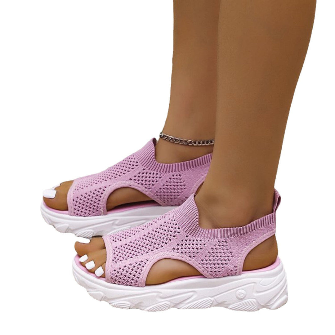 Damen Sportliche Sneakers mit atmungsaktivem Mesh-Obermaterial