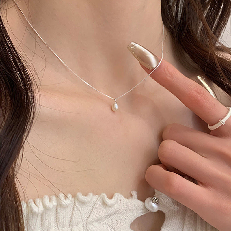 Damen Halskette mit hochwertiger Süßwasserperle und filigranem Design Shop Nory